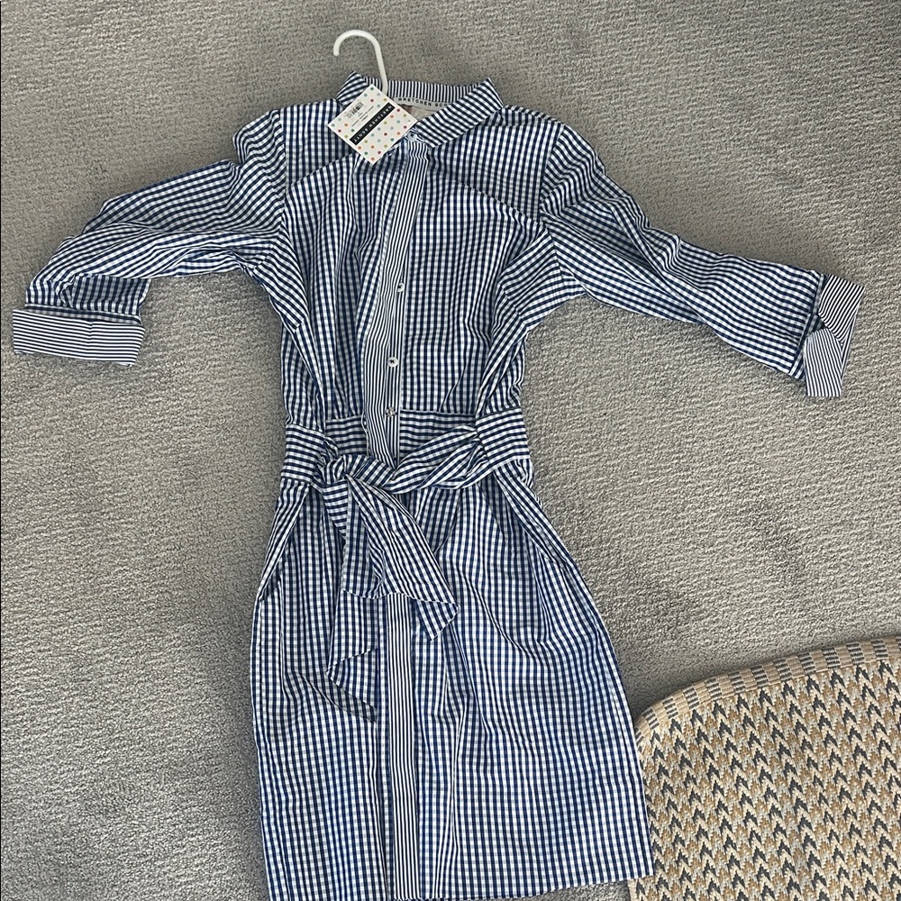Gretchen Scott Blue Checkered Women’s Dress